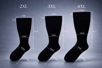 CareEase Plus-Size Graduated Compression Socks