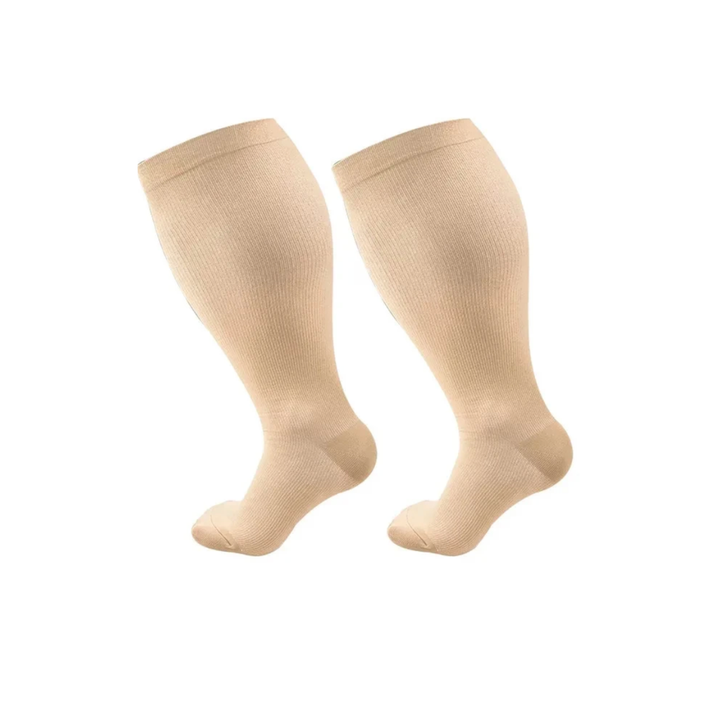 CareEase Plus-Size Graduated Compression Socks
